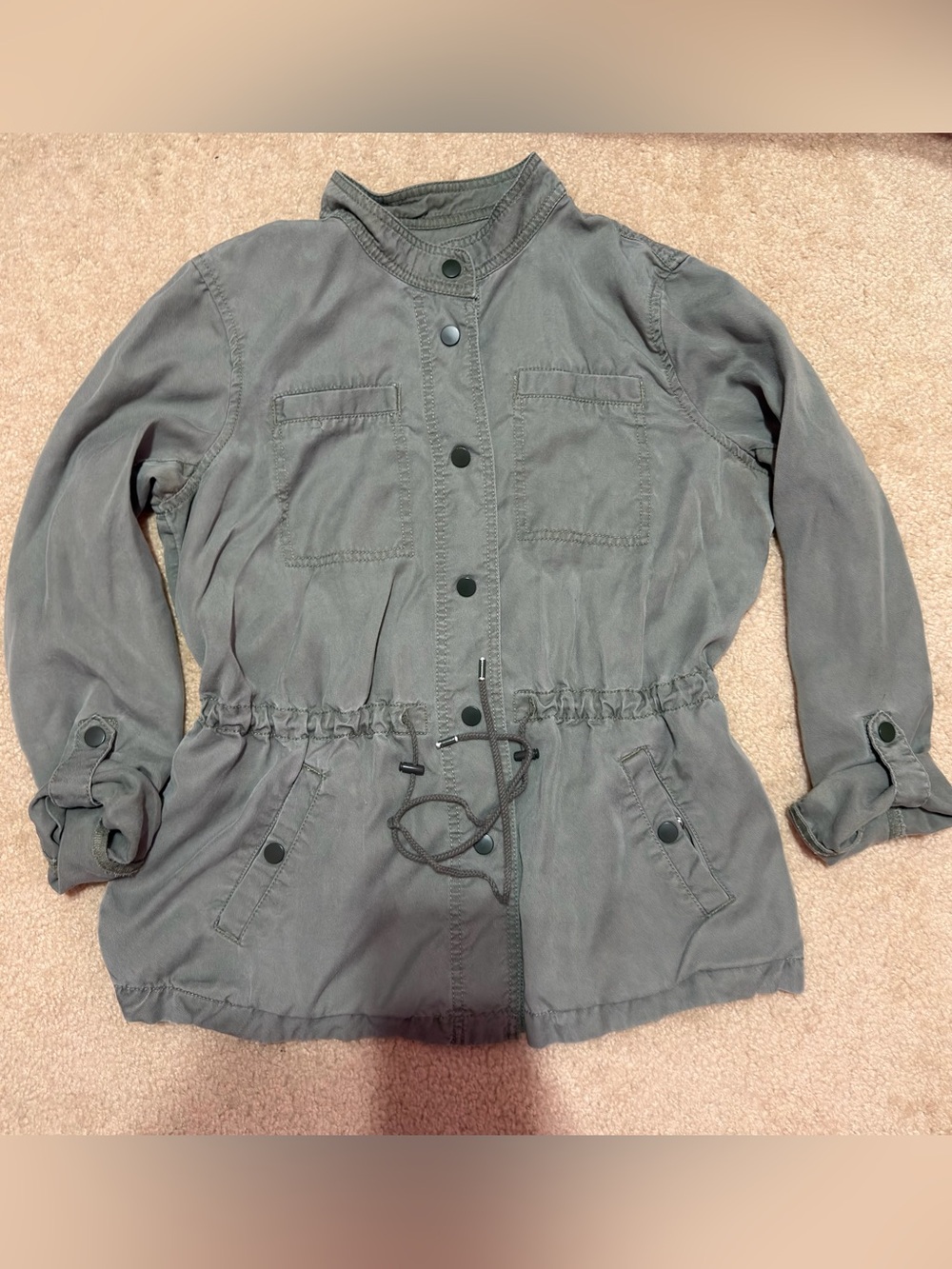 LOFT Utility Anorak Jacket | Women’s Small | Olive Green | Excellent Condition